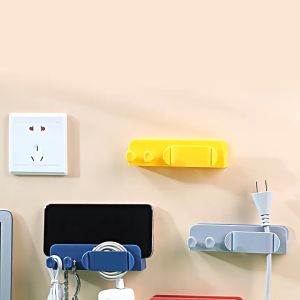 เครื่องเก็บสายไฟ ที่จัดระเบียบสายไฟ ที่เก็บปลั๊ก ที่เก็บสาย ไม่ต้องเจาะติดผนัง