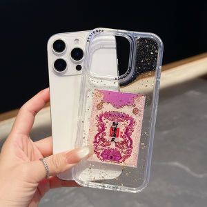 Sang Trọng vàng lấp lánh Trường Hợp Tiền Cuộn Trong Năm Mới May Mắn Cho Iphone 16 17 15 14 13 Pro Max Điện Thoại Bìa Coque Rõ Ràng Funda