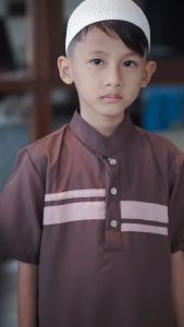 Jubah Anak Laki-laki Model Maroko Usia 1-14 Tahun Gratis Peci Rajut