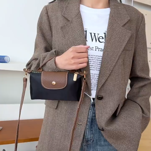 Women Mini Dumpling Bag Crossbody Shoulder Bag with No-Punch Strap Versatile Phone Bag Dumplings Bag
