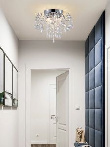 30cm Lampu Hias Plafon Kristal  Ceiling Plafon Modern Minimalis Ruang Tamu Mewah Kamar Tidur E14 MOOISHC