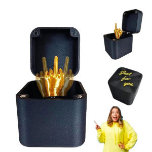Funny Middle Finger Pop Up Creative Gifts Funny Gag Gifts Christmas Accessories Desk Decoration Surprise Box Toys Middle Finger