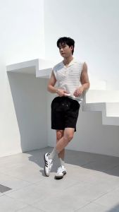 KINS | กางเกงขาสั้นผู้ชาย เอวยางยืด มีทั้งหมด 4 สี (K013)