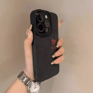 SHUXIE | 2026 New Year Edition Luxury Red Felt Winter Drop Protection iPhone Case