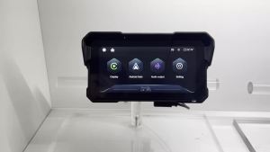 EKIY 6.25 inch Wireless CarPlay Moto Android Auto Portable Digital Motorcycle Dashboard GPS Navigation Removable Display Screen