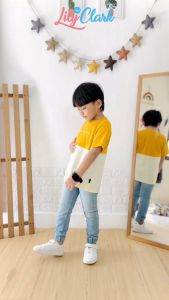 Lily And Clark Kaos Anak Laki-Laki Casual Warna Mustard Combine KLC78