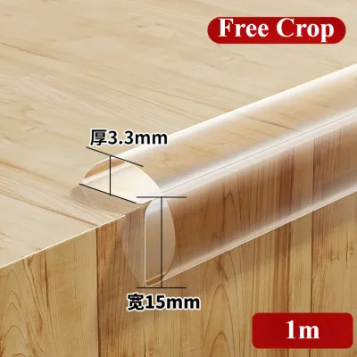 Transparent Anti Collision Strip Invisible Table Corner Self Adhesive Arc Design Edge Wrap Protection Strip for Baby Home Safety