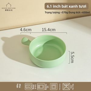 MODERN SWEETHOME | Bát Sứ Màu Kem Có Quai Dùng cho Sữa Chua và Lò Nướng tại Nhà