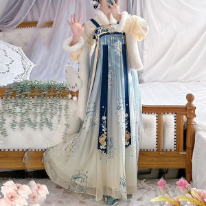 CHANMIAOYI | Winter Thermal Women Qixiong Robe Original Chinese Dress