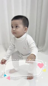 Áo cổ lọ Basic 5cm thương hiệu Luxry từ vải sợi tre giữ ấm cho bé từ 3 tháng đến 5 tuổi