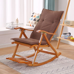 Thickened Integrated Folding Chair Pad Lazy Chair Cushion Rocking Chair Cotton Pad Four Seasons Universal Heavy Duty Chair Pad