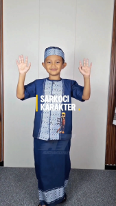 Setelan Koko Anak Karakter Sarkoci XXI 1-10 Tahun Old