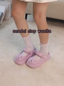 Sandal Wanita/Slop/Sandal Slop Wanita/Sandal Wanita Kekinian/Sandal Jelly Slip On/Sandal Fashion Korea