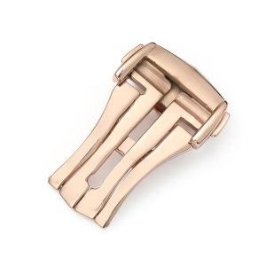 Khóa Đồng Hồ Bằng Thép Không Gỉ Cho Dây Đeo Đồng Hồ Omega Khóa Bướm Bằng Da/cao Su Gập Được 16mm 18mm 20mm