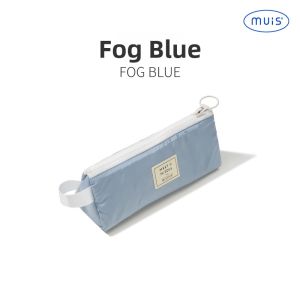 MUIS Large Capacity Triangle Pencil Case Mesh Cloth Male Student Salt System High School Junior High Student Dual Layer Pen Bag