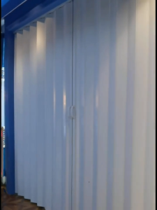 PVC Folding Sliding Door Waterproof Space-Saving Partition for Bathroom Kitchen CR