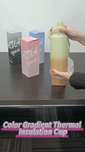 AguaFlask Flask Accessores 32oz Gradient Color Space Cup Outdoor Portable Sports Large Capacity Dream Collection Bottle