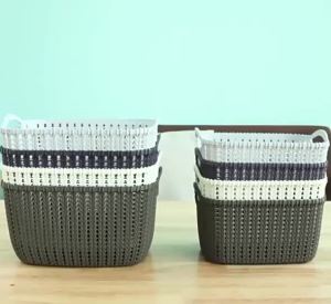 Imitation Rattan Plastic Storage Basket