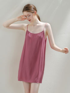 XEXZ | ชุดนอนแขนกุดสีแดงเซ็กซี่ไซส์เล็ก ชุดนอนผู้หญิง ชุดนอนฤดูร้อน ชุดนอนแขนกุด ชุดนอนผ้าฝ้าย ชุดนอนผู้หญิง