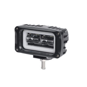 8D 4" Led Motocycle Headlight Auxiliary Spotlights Offroad Fog Lamp White Angel Eye For Jeep Truck Moto Scooters ATV UTV UAZ SUV