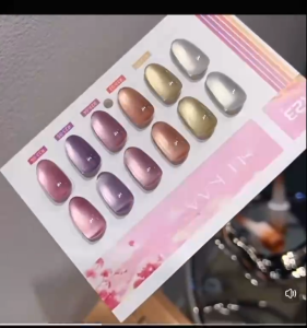 Seekaa R23 Sunset Purple Water Light Glass Bead CatEye Gel 6colors gelcolor 显白晚霞紫水光玻璃珠猫眼指甲油胶 1btl 15ml free color chart