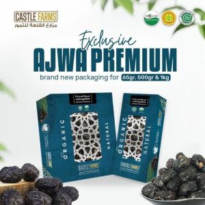 Kurma Ajwa Organik Castle Farm 500g 1kg Langsung Kirim Fresh Exp Panjang