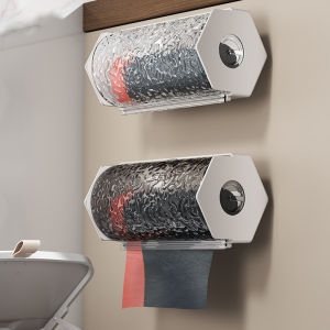 Wall-Mounted Plastic Garbage Bag Storage Box Kitchen Toilet Convenient Holder Rack No Drilling Required by Weimei Source