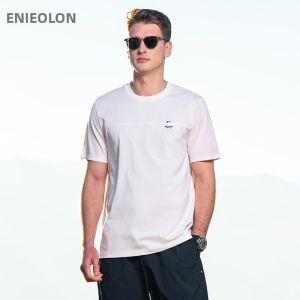 Enjeolon | Heavy Coolness Solona Split Structure Casual Round Neck T-Shirt for Men 220G