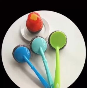 แปรงขัดหม้อ 1ชิ้น 20 ซม แปรงล้างหม้อ ที่ขัดหม้อ ฝอยขัดหม้อสแตนเลส ที่ล้างจาน แปรงอเนกประสงค์