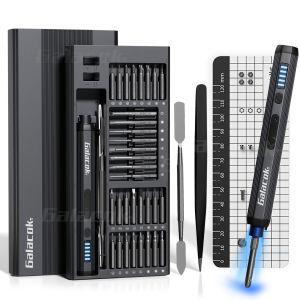 OIMG | Mini Electric Precision Screwdriver Set 68 in 1–Cordless Repair Kit Magnetic S2 Steel Bits200RPM Motor380mAh Battery