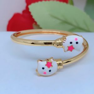 Gelang Tangan Anak Karakter Lucu Perhiasan Xuping Titanium Lapis Emas