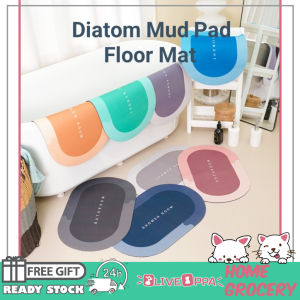 【Ready Stock】Super Absorbent Diatom Mud Pad Floor Mat Bathroom Carpet Non Slip Floor Mat Toilet Mat Karpet 硅藻泥软垫 硅藻地毯