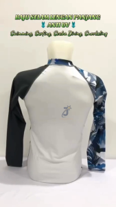 Baju Renang Lycra Anti-Jellyfish Anti UV Pria Kansa Baju Snorkeling Surfing Lengan Panjang Quick Dry