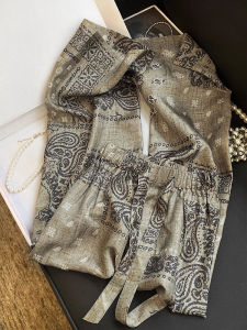 Fashionable Commute High Waist Straight Leg Casual Pants Versatile Print Design Korean Style Long Pants for Women