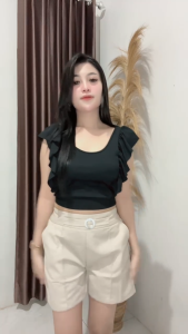 JESSICA - Celana Pendek Highwaist Wanita | Celana Hot Pants Wanita | Short Pants Bahan Katun HW | Celana Pendek Wanita Korea