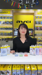 Awei T86 ENC Touch Control Noise Cancelling With Microphone HD Call Earbuds TWS Wireless Bluetooth Earphone Stereo IPX6 Waterproof Touch Control High Quality Earpiece Personalized Fashion For Android iPhone iPad OPPO Vivo Realme Xiaomi Sony Local Warranty