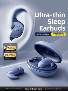 Sleeping Bluetooth Earphones Invisible Stick-On Ear Type Noise Reduction Asmr Side Sleep Non-Pressing New Model 2025 Small Break