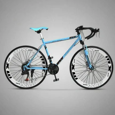 BAQILING | Fast Lightweight Road Bike Solid Tires Disc Brakes