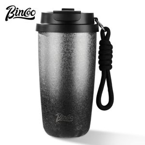 BINCOO Thermal Water Bottle Coffee Cup Portable Coffee Mug Insulated Coffee Cup Outdoor Stainless Steel Large Capacity 500ML