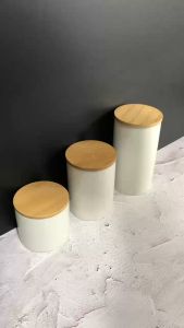 MBB Ceramic Sealed Containers with Lid – Kitchen Storage Jar for Food & Spice & Coffee Storage