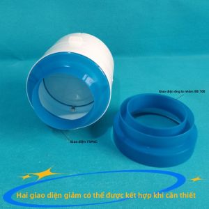 Tấm Chắn Mùi Ống Thông Phòng Tắm Đa Năng Van Một Chiều PVC 110/75 Cho Máy Hút Mùi Và Máy Làm Mát