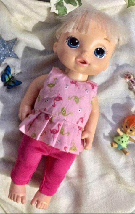 Baby Alive Clothes/Baby Alive Ruffled Top with Legging(Doll not