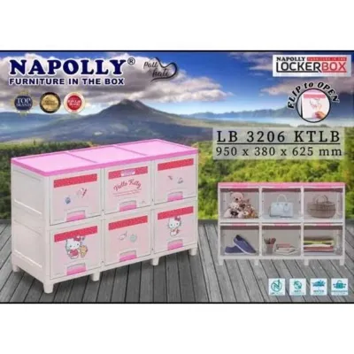 Lemari Tv Napolly 6 susun / Locker Napolly 6 susun