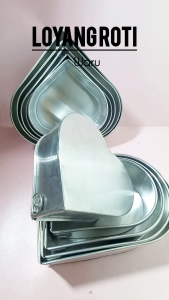 LOYANG / CETAKAN KUE BOLU BENTU WARU / HATI LOVE BAHAN ALMUNIUM