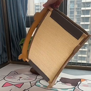 【SG Seller】Sisal Cat Scratch Board Large Size Wear-resistant and Non Shedding Cat Nest Integrated Anti-Scr Cat Bed