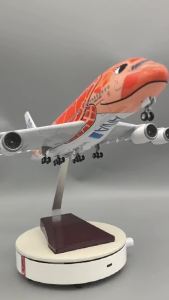 NEW 47CM A380 Orange Turtle Airplane Model boys toys Japan Air ANA A380 Aircraft Model adults fun for Displays Souvenir Gifts