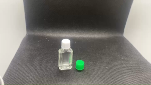 ขวด 3 มล.(100ใบ) ขวดแก้วใส สี่เหลี่ยม + ฝาหมุน