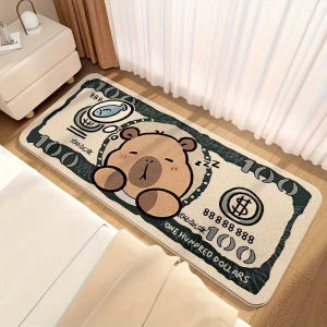 VIKAMA Kapibara Phong Cách Ngoài Hành Tinh Dễ Thương Giữ Lông Thú Phòng Ngủ Thảm Bên Hông Thảm Cashmere Tổng Hợp Bóng Thảm Trang Trí Nhà Trong Nhà