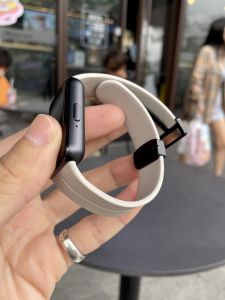 Carker for Samsung Galaxy Fit3 Bracelet Watch Strap Liquid Silicone Fit3 Watch Band Magnetic Buckle Foldable