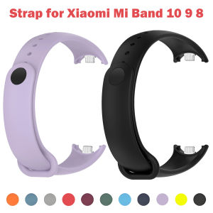 Silicone Strap for Xiaomi Mi Band 10 9 8 Strap Sport Rubber Bracelet pulseira Correas for Xiaomi Mi Band 9/8/10 Accessories